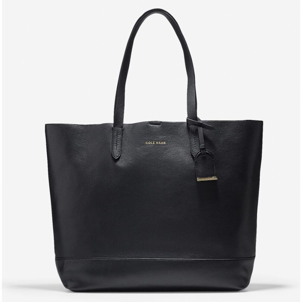 Cole Haan Classic Black Leather Tote